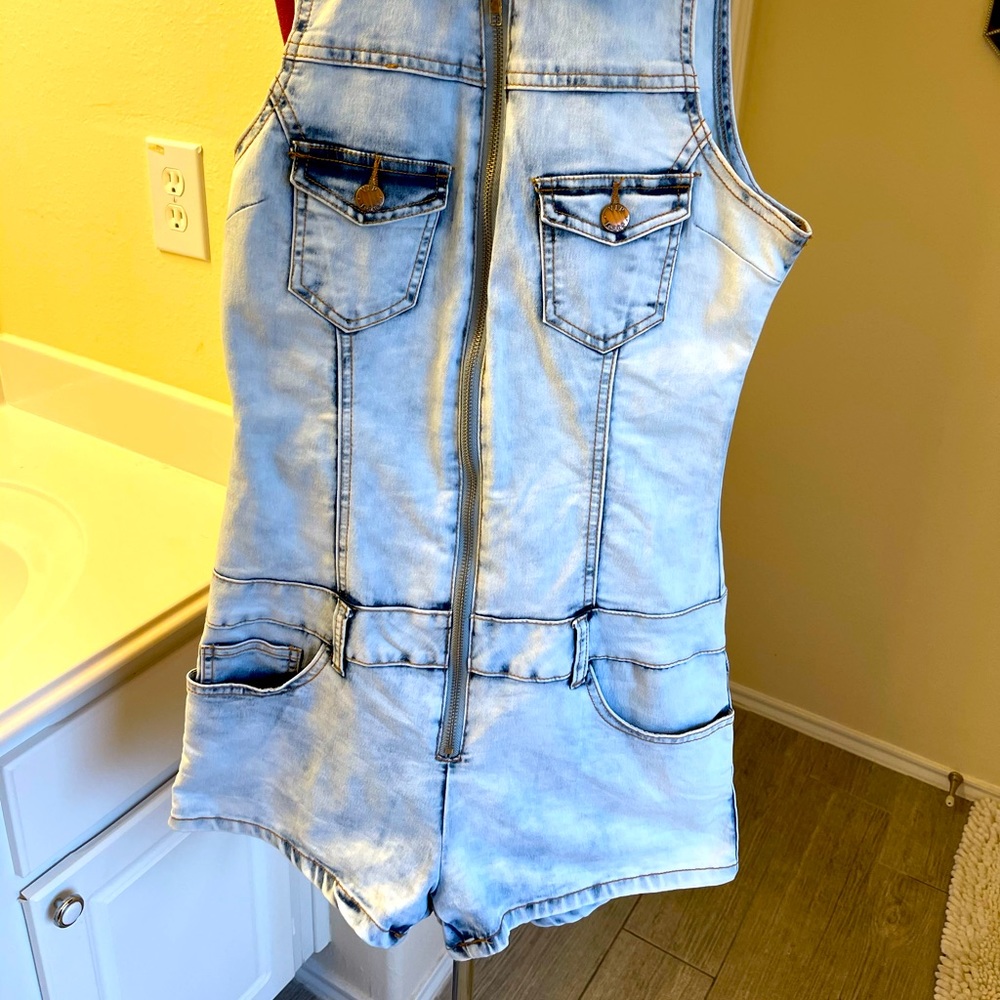 Blue jeans Romper Jumpsuit